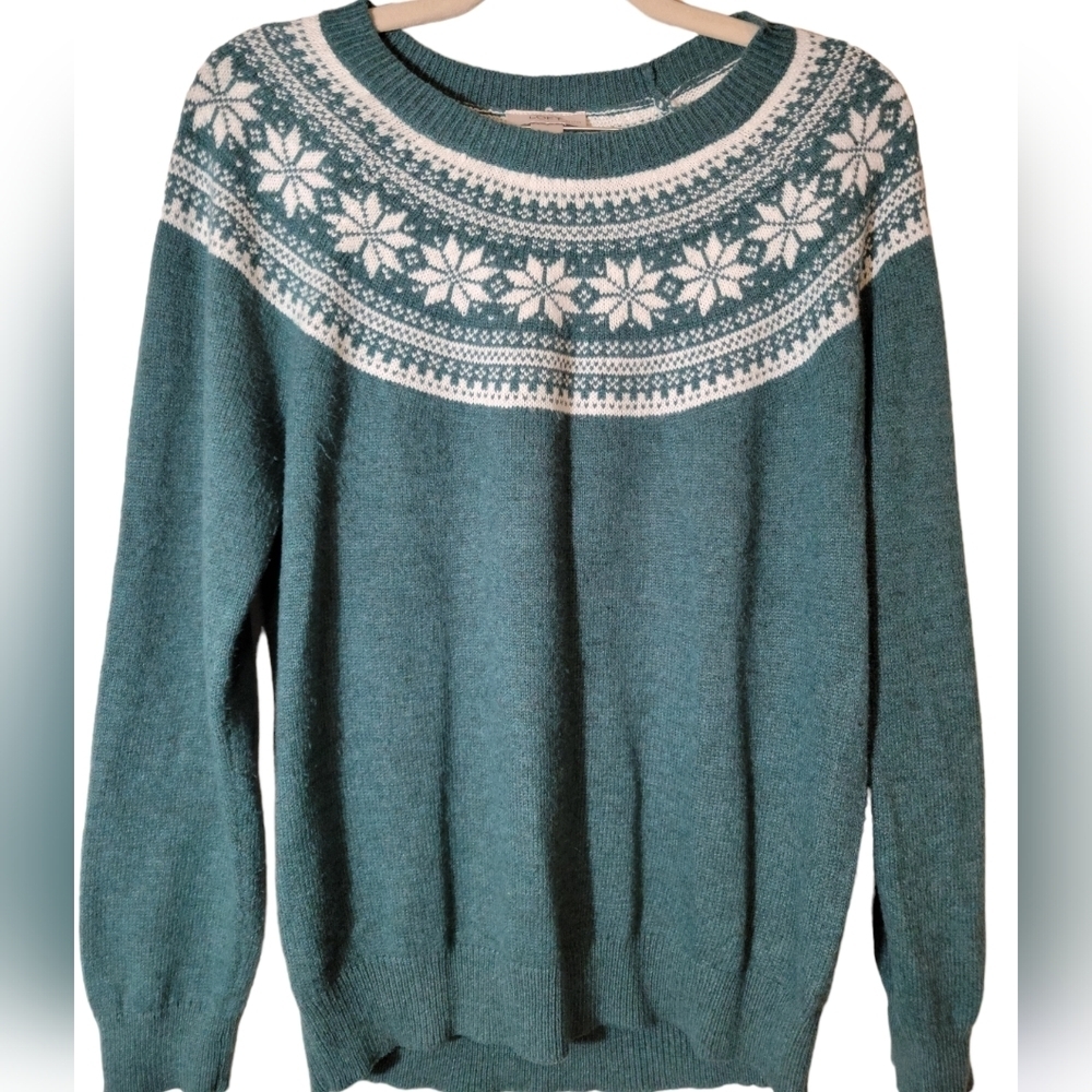 Loft- Green- Teal Crewneck Sweater-LP